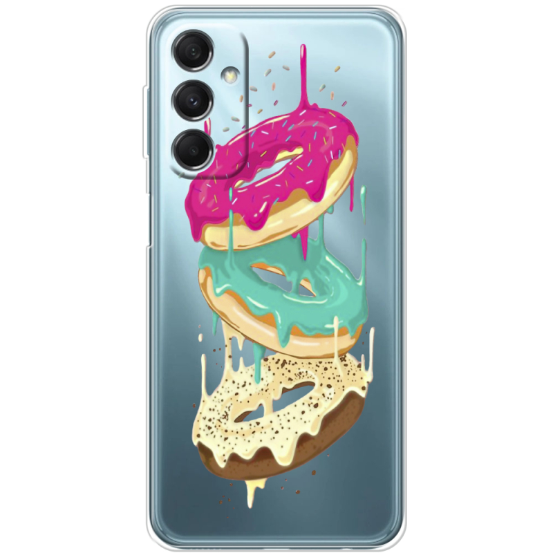 Прозрачный чехол BoxFace Samsung Galaxy M34 5G (M346) Donuts