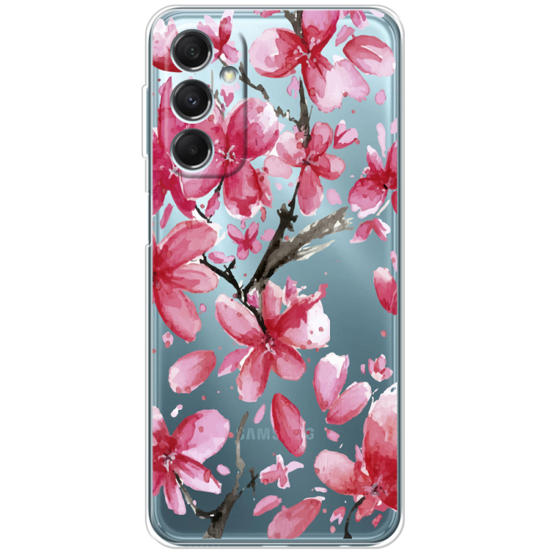 Прозрачный чехол BoxFace Samsung Galaxy M34 5G (M346) Pink Magnolia