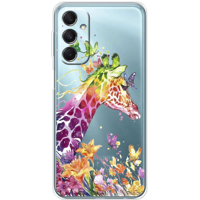 Прозрачный чехол BoxFace Samsung Galaxy M34 5G (M346) Colorful Giraffe