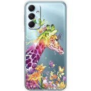 Прозрачный чехол BoxFace Samsung Galaxy M34 5G (M346) Colorful Giraffe