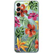 Прозрачный чехол BoxFace Samsung Galaxy M34 5G (M346) Tropical Flowers