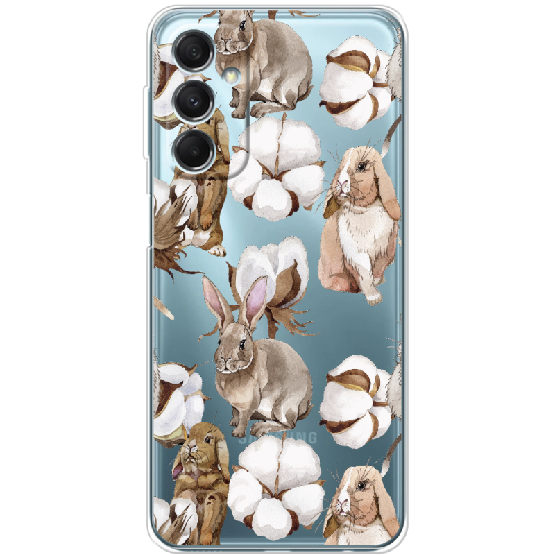 Прозрачный чехол BoxFace Samsung Galaxy M34 5G (M346) Cotton and Rabbits