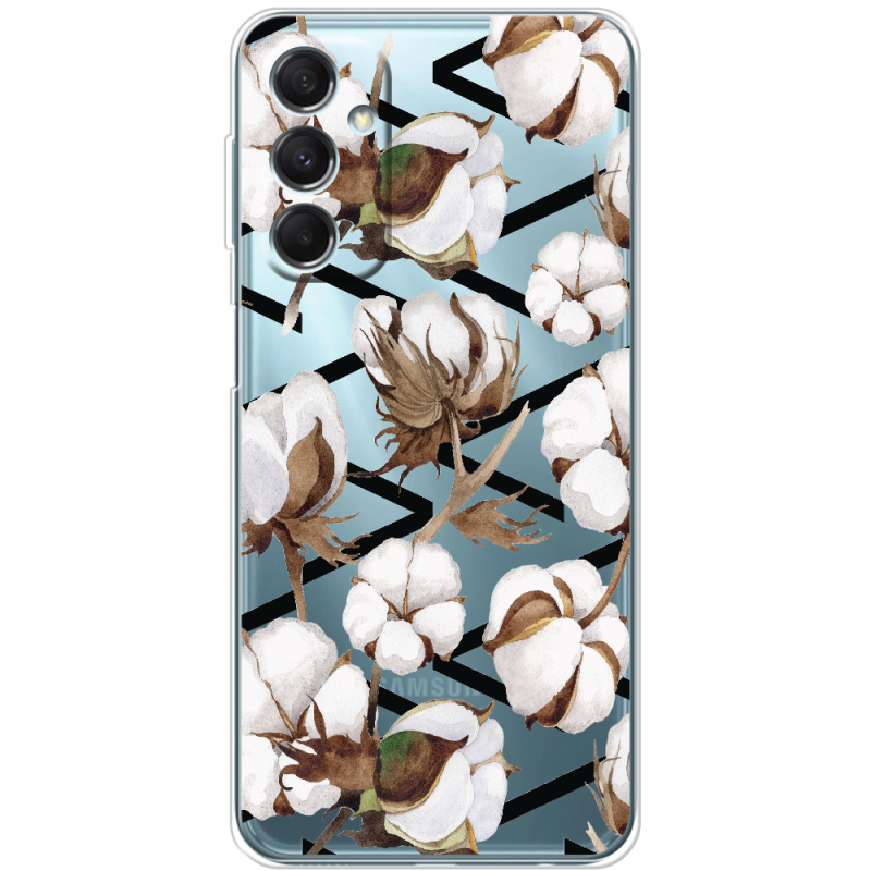 Прозрачный чехол BoxFace Samsung Galaxy M34 5G (M346) Cotton flowers