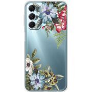 Прозрачный чехол BoxFace Samsung Galaxy M34 5G (M346) Floral