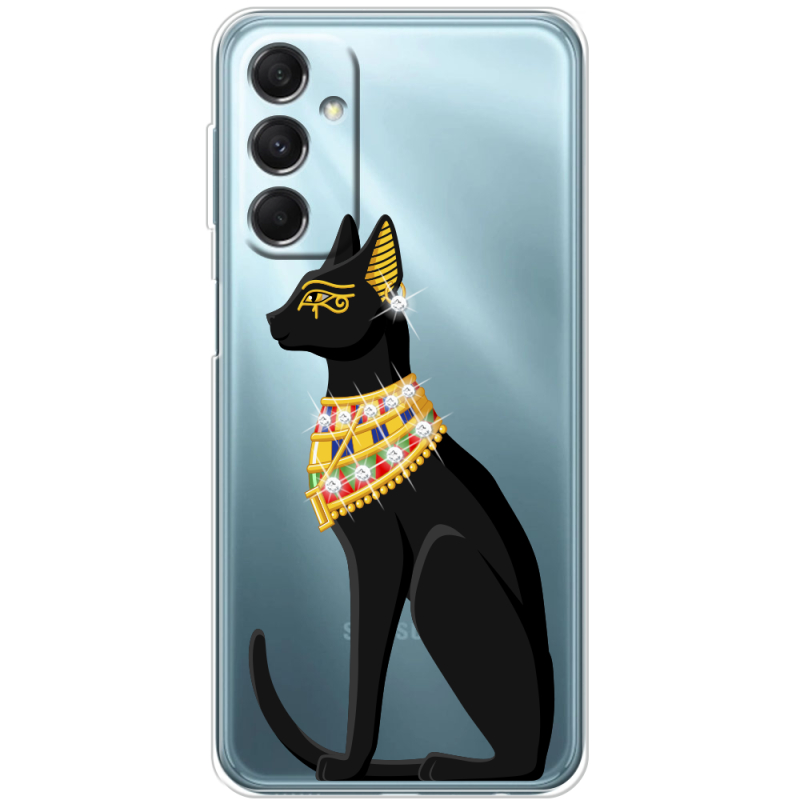 Чехол со стразами Samsung Galaxy M34 5G (M346) Egipet Cat