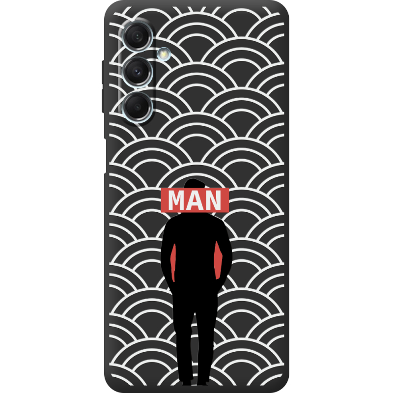 Черный чехол BoxFace Samsung Galaxy M34 5G (M346) Man Pattern