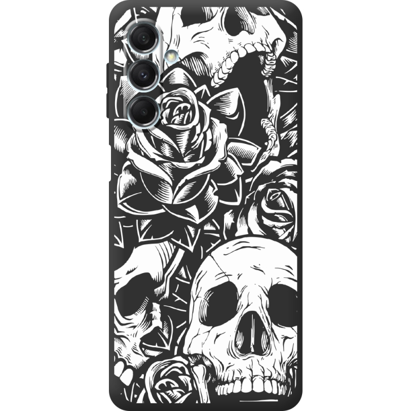 Черный чехол BoxFace Samsung Galaxy M34 5G (M346) Skull and Roses