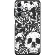 Черный чехол BoxFace Samsung Galaxy M34 5G (M346) Skull and Roses