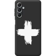 Черный чехол BoxFace Samsung Galaxy M34 5G (M346) Білий хрест ЗСУ