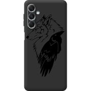 Черный чехол BoxFace Samsung Galaxy M34 5G (M346) Wolf and Raven
