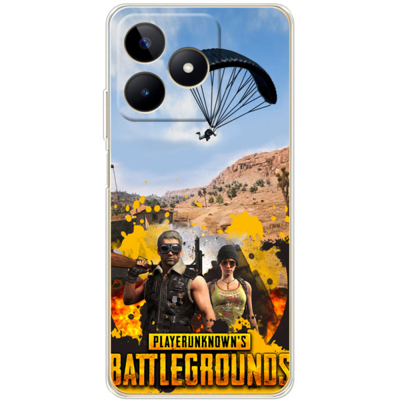 Чехол BoxFace Realme C53 Pubg parachute