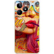 Чехол BoxFace Realme C53 Yellow Girl Pop Art