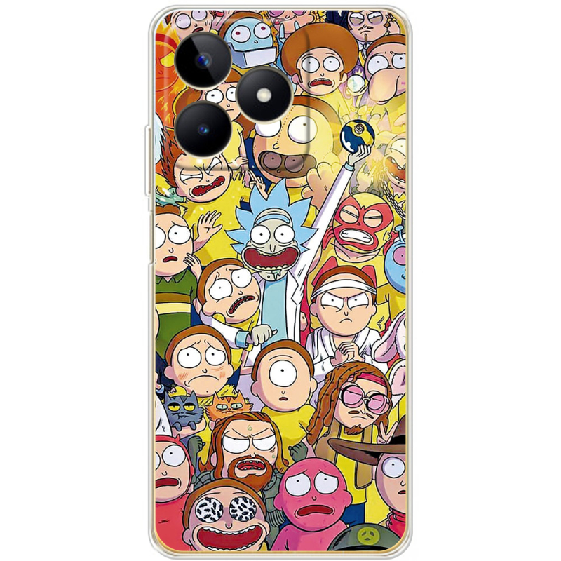 Чехол BoxFace Realme C53 Rick and Morty