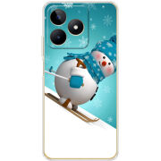 Чехол BoxFace Realme C53 Skier Snowman