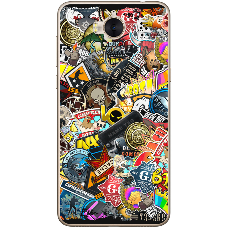 Чехол Uprint Huawei Y5 2017 CS:Go Stickerbombing