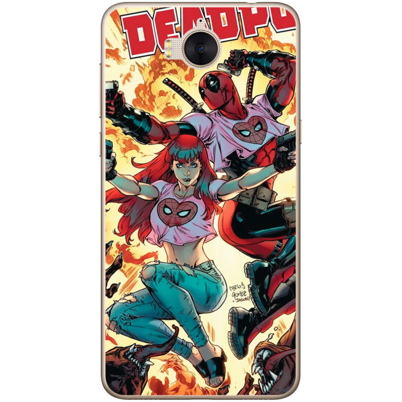 Чехол Uprint Huawei Y5 2017 Deadpool and Mary Jane