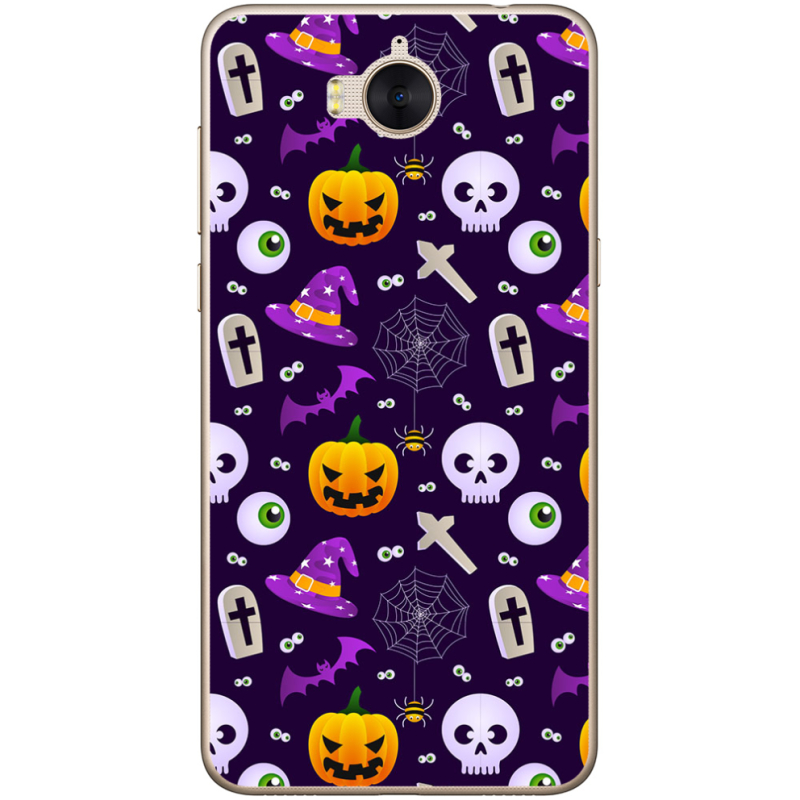 Чехол Uprint Huawei Y5 2017 Halloween Purple Mood