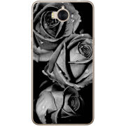 Чехол Uprint Huawei Y5 2017 Black and White Roses