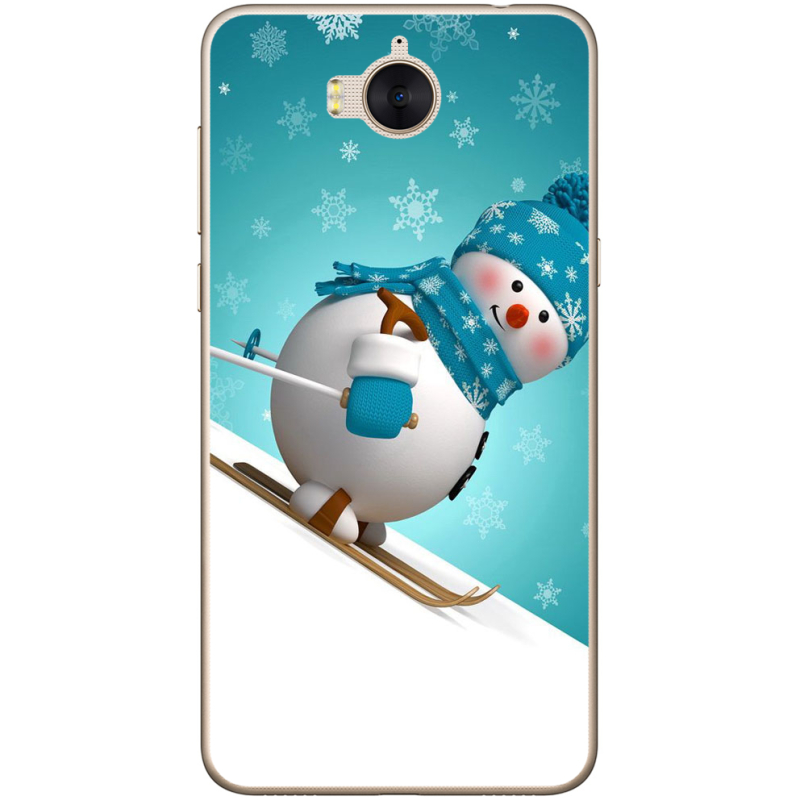 Чехол Uprint Huawei Y5 2017 Skier Snowman