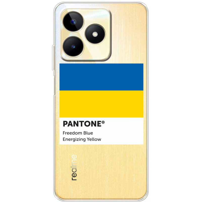 Прозрачный чехол BoxFace Realme C53 Pantone вільний синій