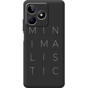 Черный чехол BoxFace Realme C53 Minimalistic