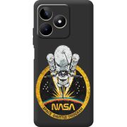 Черный чехол BoxFace Realme C53 NASA Spaceship