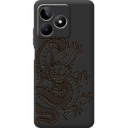 Черный чехол BoxFace Realme C53 Chinese Dragon