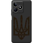 Черный чехол BoxFace Realme C53 Ukrainian Trident