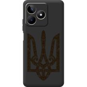 Черный чехол BoxFace Realme C53 Ukrainian Trident