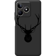 Черный чехол BoxFace Realme C53 Deer