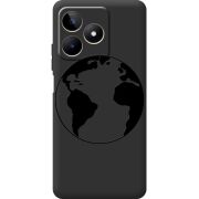 Черный чехол BoxFace Realme C53 Earth