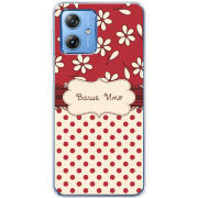 Чехол BoxFace Motorola G54 5G Именной Polka Dots