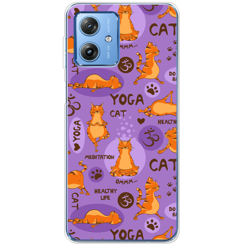 Чехол BoxFace Motorola G54 5G Yoga Cat