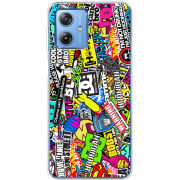 Чехол BoxFace Motorola G54 5G Multicolored Inscriptions