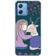 Чехол BoxFace Motorola G54 5G Girl and deer