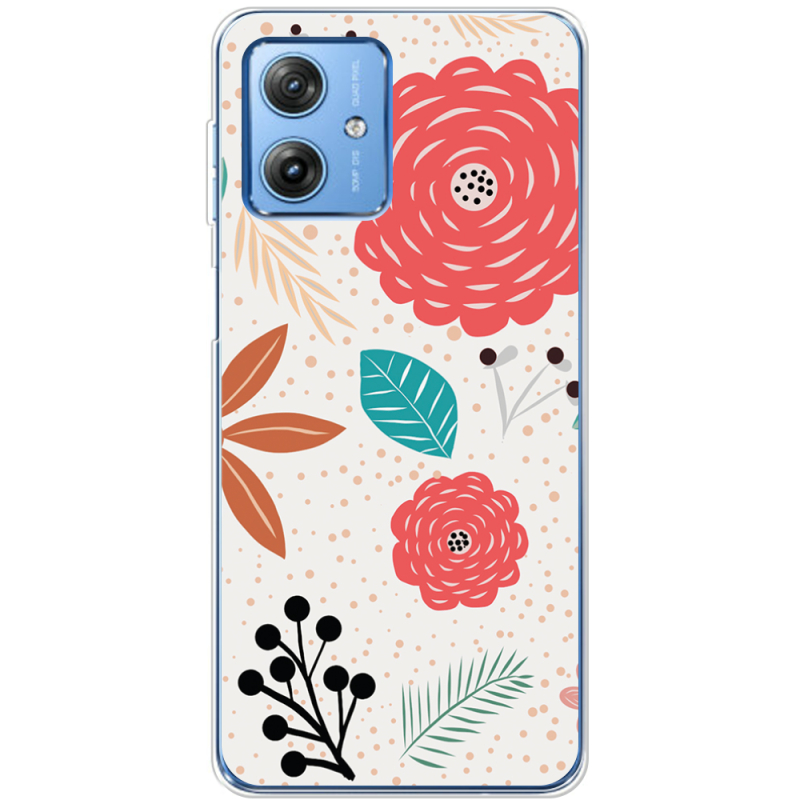 Чехол BoxFace Motorola G54 5G Line Flowers