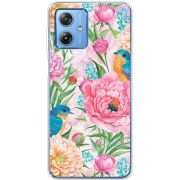 Чехол BoxFace Motorola G54 5G Birds in Flowers