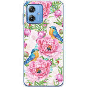 Чехол BoxFace Motorola G54 5G Birds and Flowers