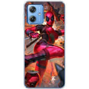 Чехол BoxFace Motorola G54 5G Woman Deadpool