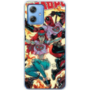 Чехол BoxFace Motorola G54 5G Deadpool and Mary Jane