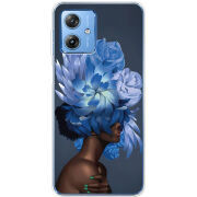 Чехол BoxFace Motorola G54 5G Exquisite Blue Flowers