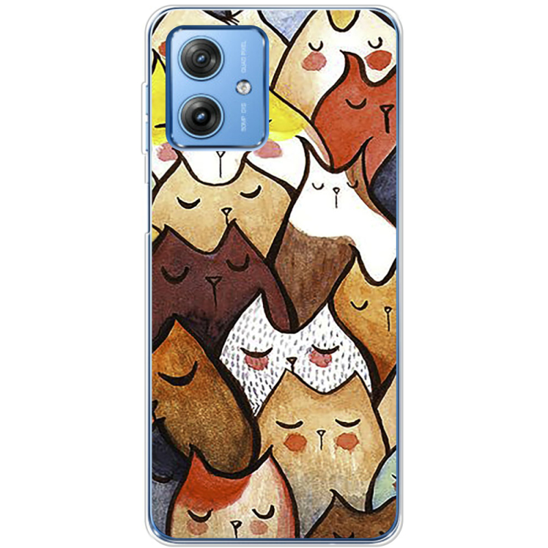 Чехол BoxFace Motorola G54 5G Sleepy Cats