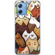 Чехол BoxFace Motorola G54 5G Sleepy Cats