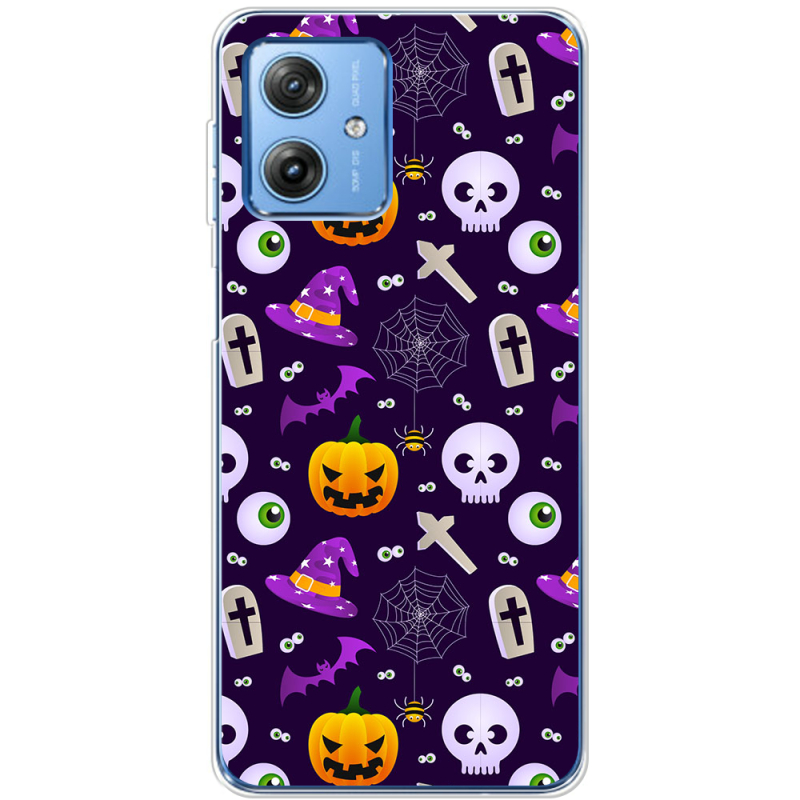 Чехол BoxFace Motorola G54 5G Halloween Purple Mood