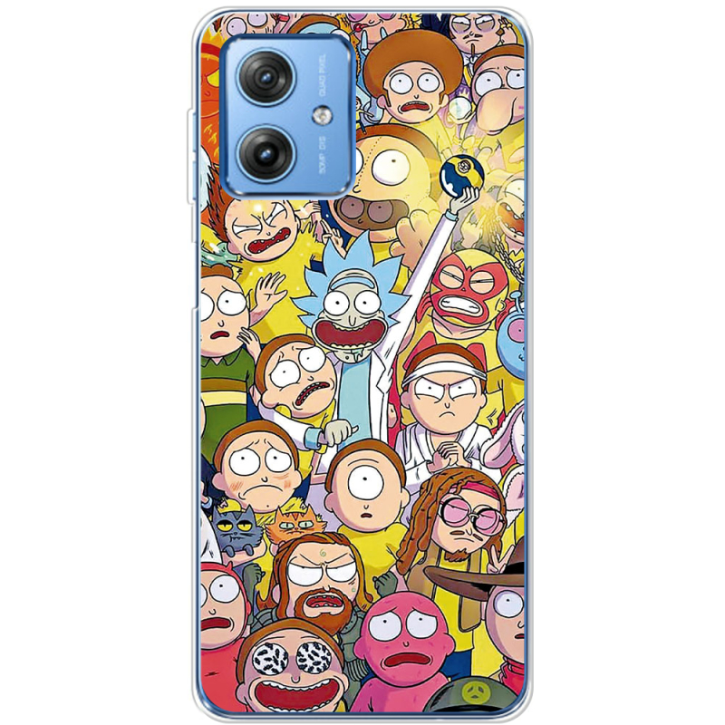 Чехол BoxFace Motorola G54 5G Rick and Morty