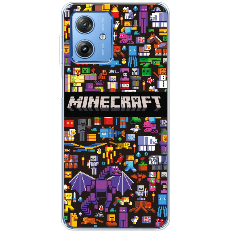 Чехол BoxFace Motorola G54 5G Minecraft Mobbery