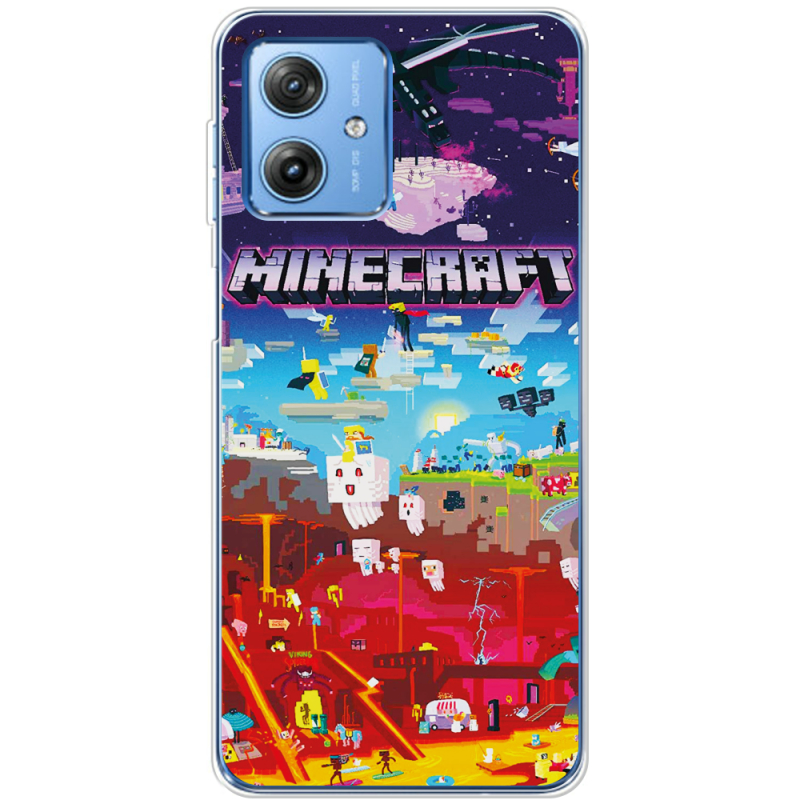 Чехол BoxFace Motorola G54 5G Minecraft World Beyond