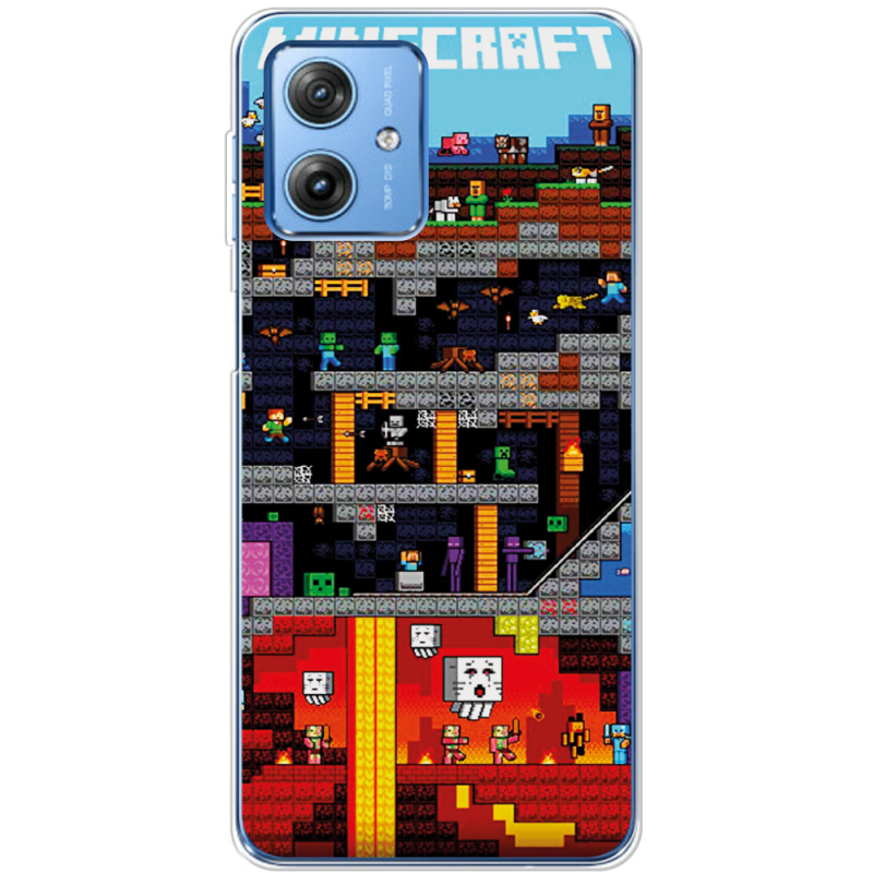 Чехол BoxFace Motorola G54 5G Minecraft Lode Runner