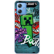 Чехол BoxFace Motorola G54 5G Minecraft Graffiti
