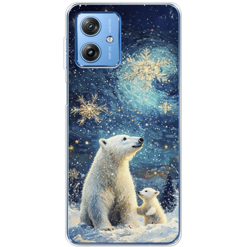 Чехол BoxFace Motorola G54 5G Північні ведмеді